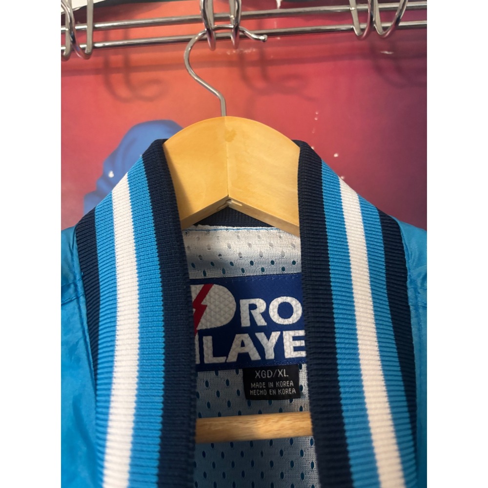 Vintage Pro Player UNC Tar Heels Half Zip Windbreaker Jacket Blue Mens XL - Picture 3 of 9